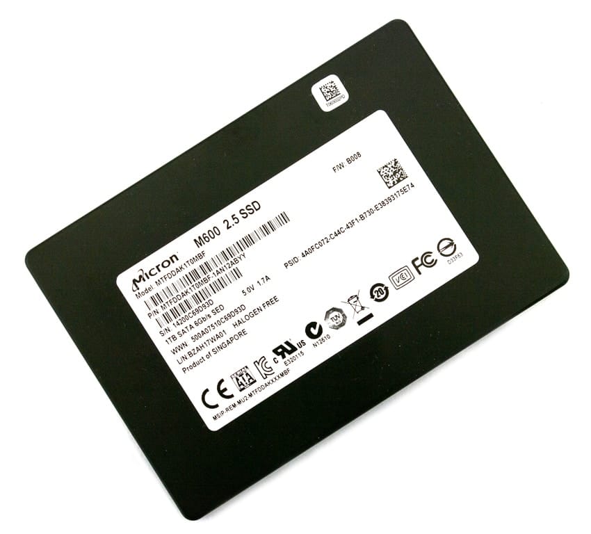 Compré 10 SSD Micron M600 y actualicé su firmware